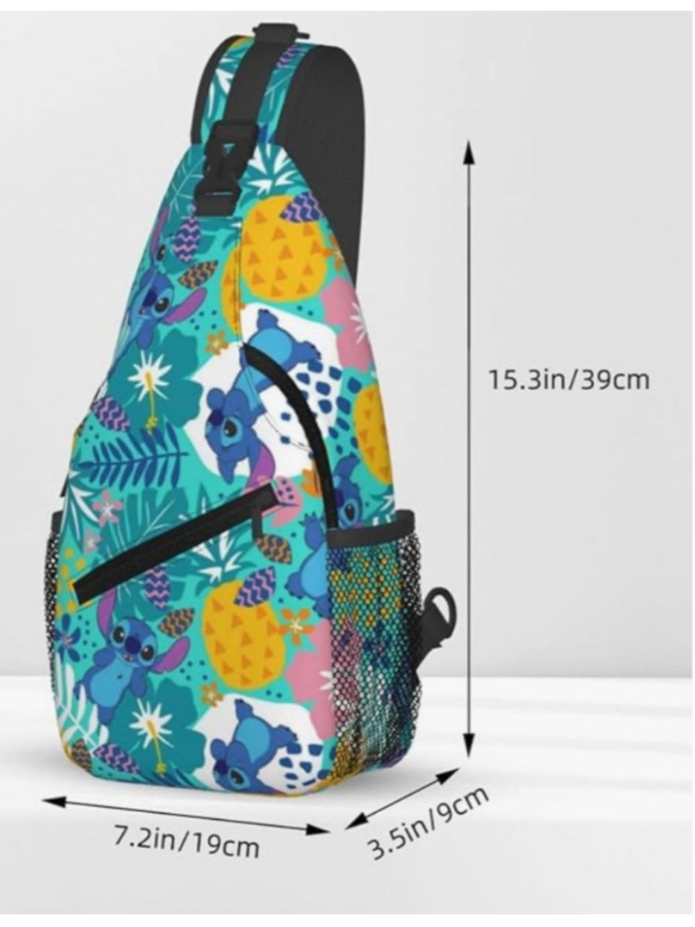 Stitch Print Sling Backpack - Picture 8 of 8